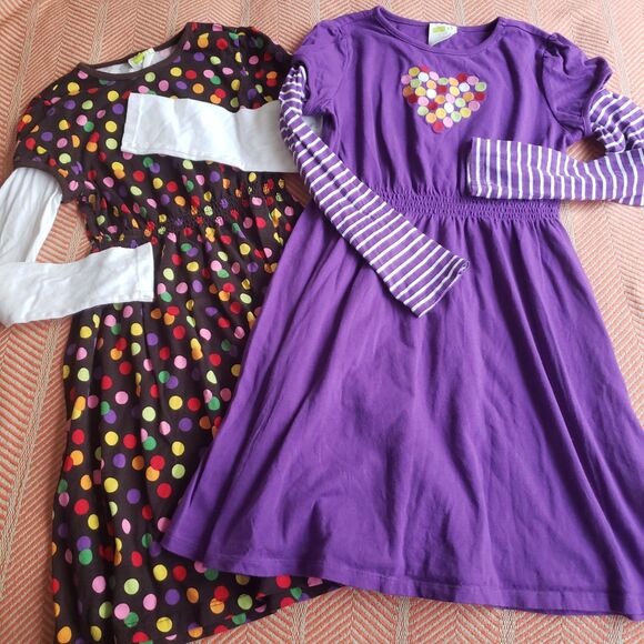 Crazy 8 by Gymboree HUGE 8 pc Mix & Match Girl's Sz XL/4 FUN Polka Dots/Stripes - Picture 3 of 6